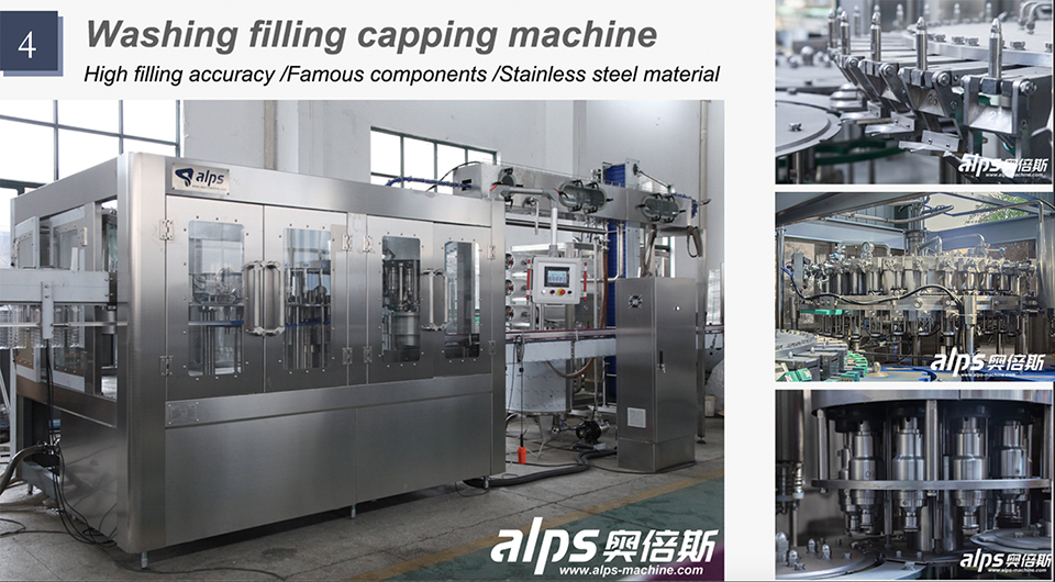 4000bph Carbonated Soft Drink CSD Washing Filling and Capping 3 in 1