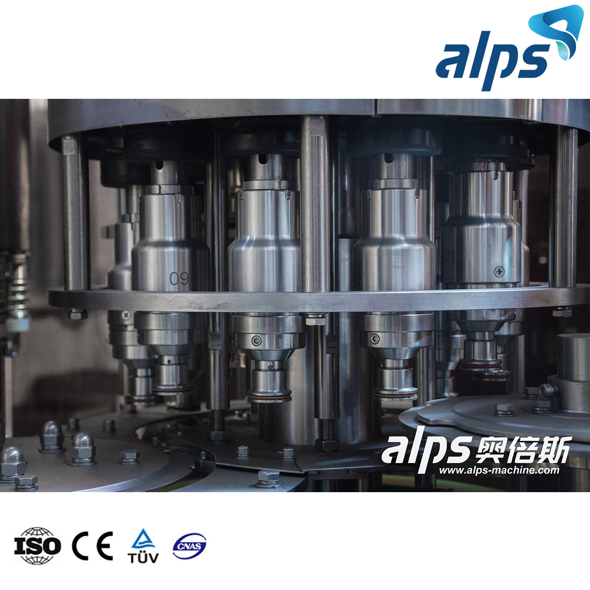 Alps Bottle Filling Machine Manufacturer 3 in 1 Water Filling Machine 12 Headyogurt Bucket Filling Machine